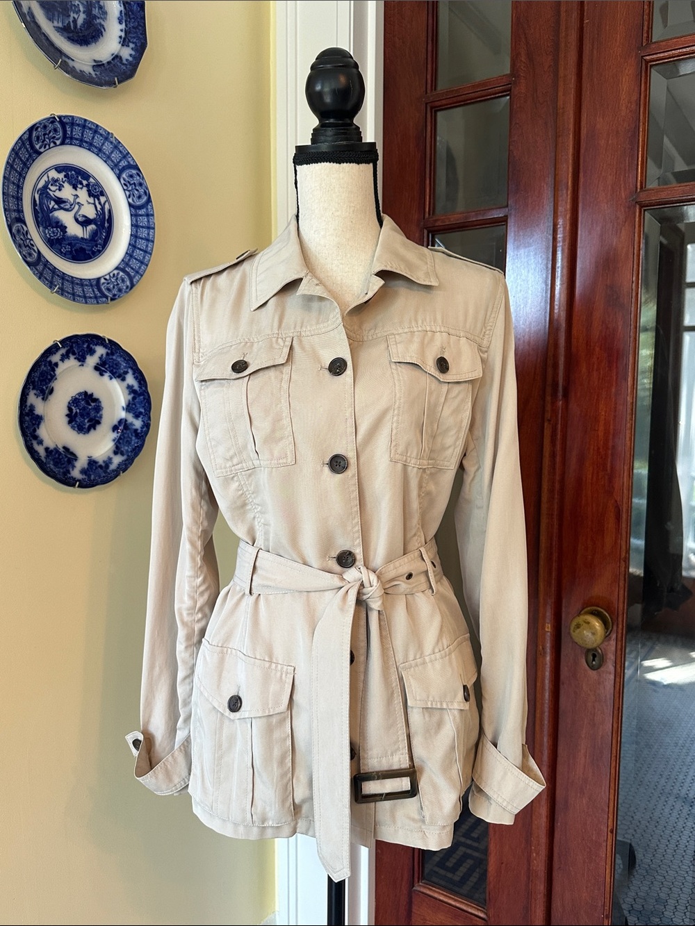 Banana Republic Factory | Lightweight Belted Utility Safari Shirt Jacket Size M